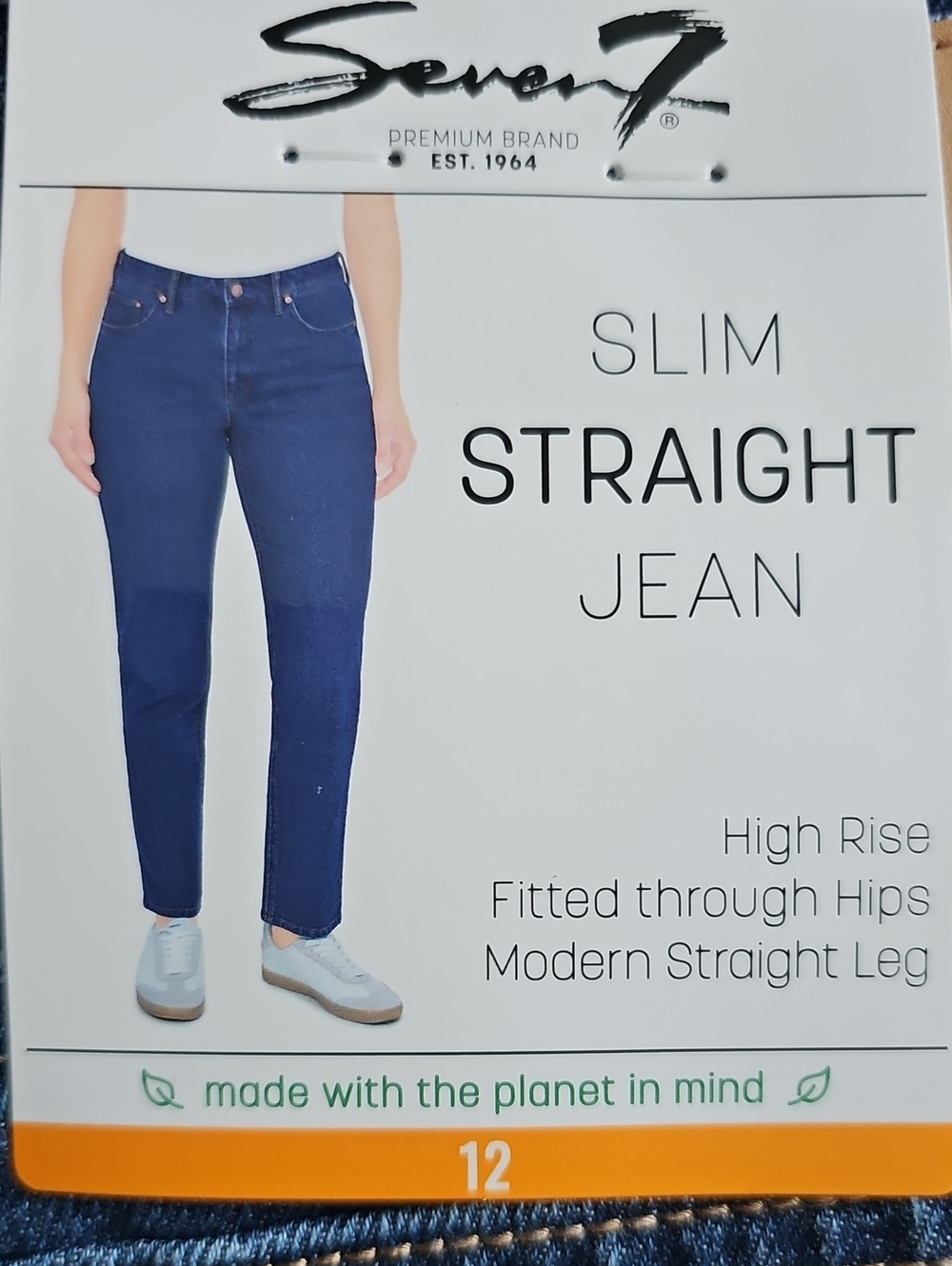 Seven7 Slim Straight Jeans - Navy